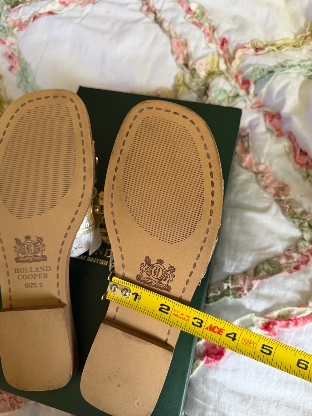 Holland Cooper monogram hold croc sandals with original box - Picture 7 of 11